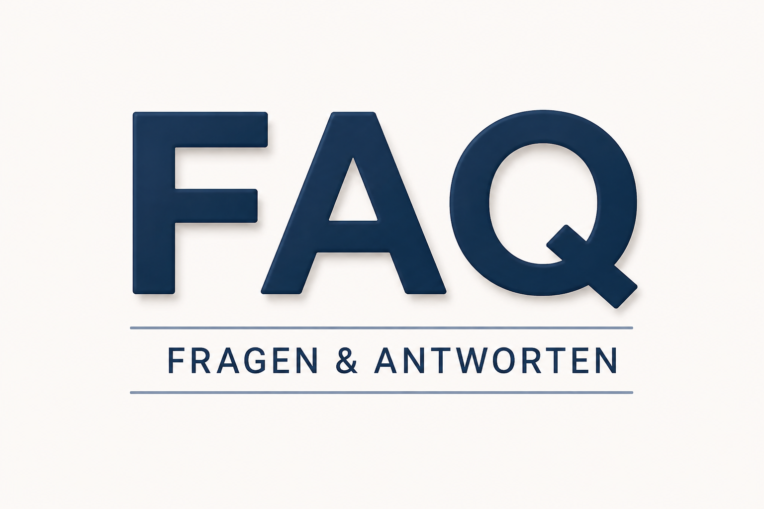 Bild mit den Buchstaben FAQ
darunter: Fragen & Antworten